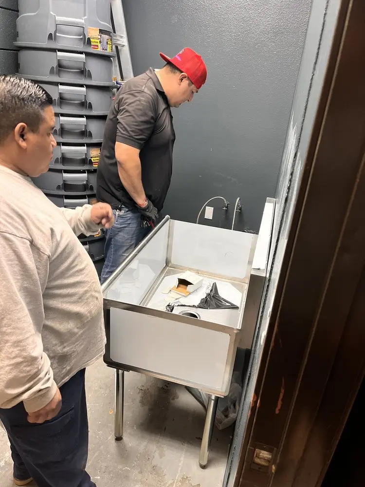 Commercial plumbing and sink installation in Foxwood